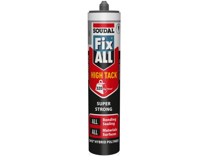Soudal Fix ALL® HIGH TACK Hybrid polymer sealant adhesive Grey 290ml